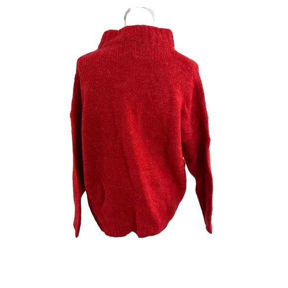 MICHELLE NICOLE Red Chenille Sweater Size Medium NEW with tags - Picture 6 of 6